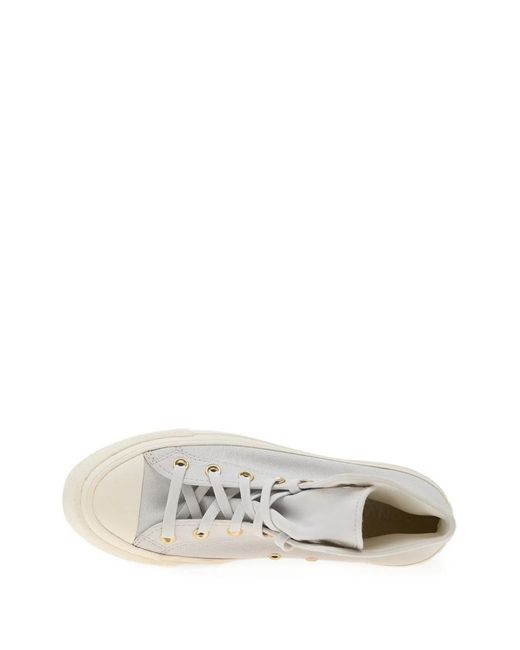 Converse White High-Top Canvas Sneakers