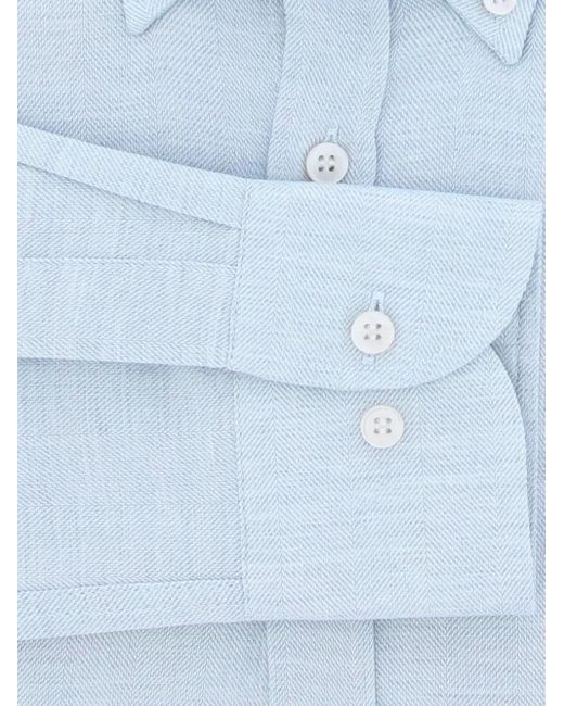Paul & Shark Blue Button-Fastening Shirt for men