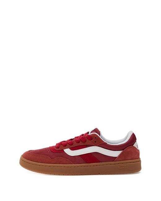 Vans Red Cruze 3.0 Lace-Up Panelled Sneakers