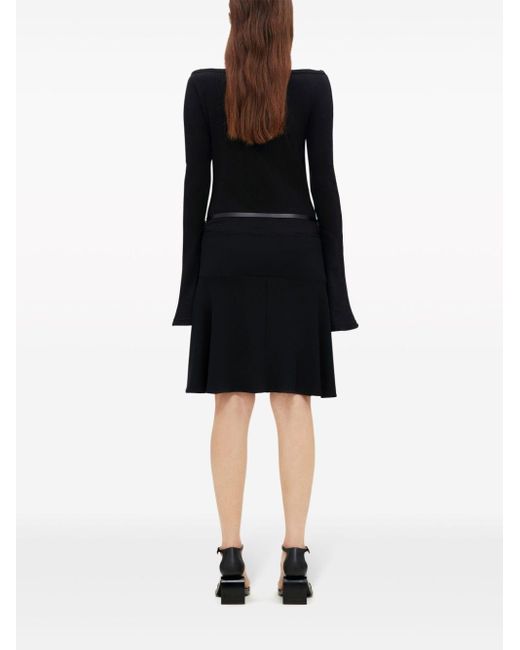 Minifalda Ellipse Courreges de color Black