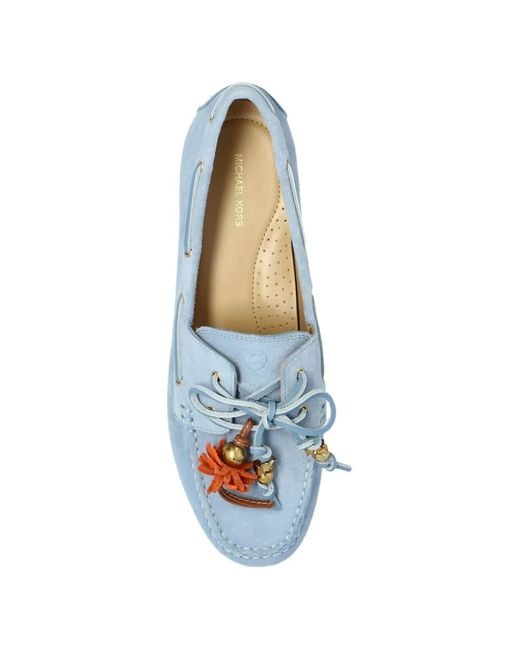 MICHAEL Michael Kors Blue Tassel-Tie Loafers