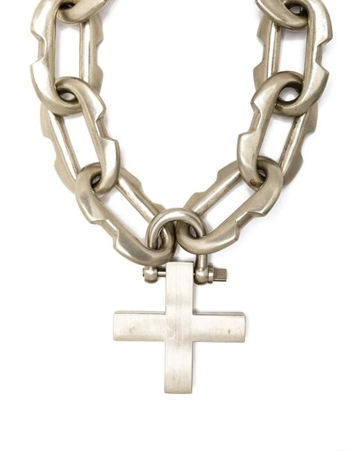 Parts Of 4 Metallic Massive Deco Link Necklace