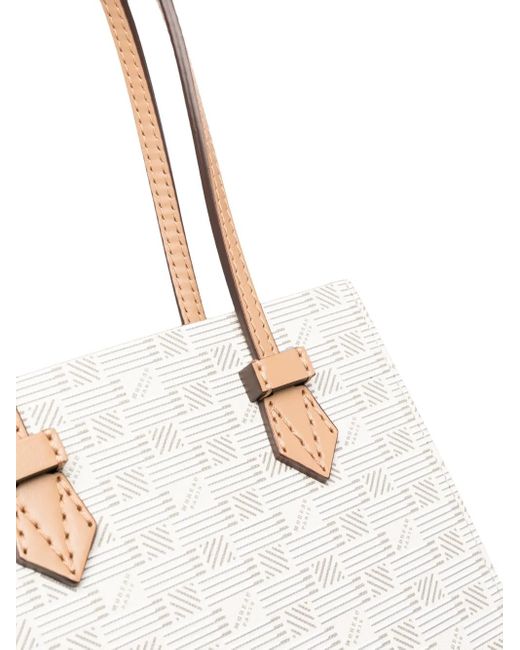 Moreau White Monogram-Print Tote Bag