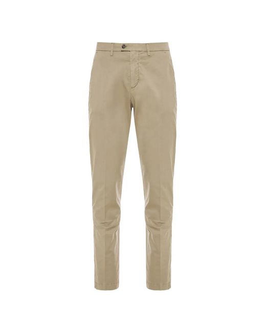 Corneliani Natural Buttoned Trousers for men