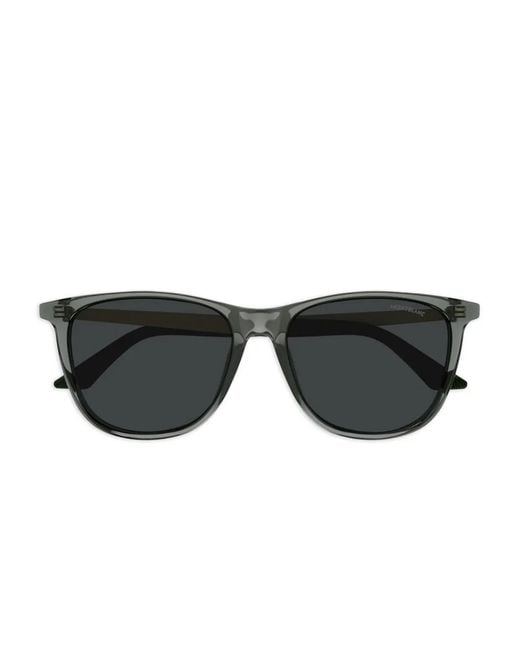 Montblanc Black Mb0330S Rectangle-Frame Sunglasses for men