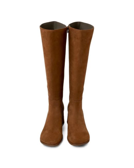 Camper Brown Kora Nubuck Leather Boots