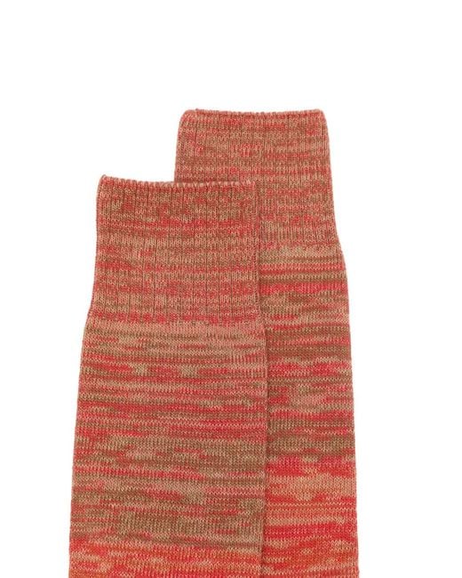 Paul Smith Red Marl-Knit Socks for men