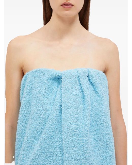 MSGM ストラップレス ドレス Blue