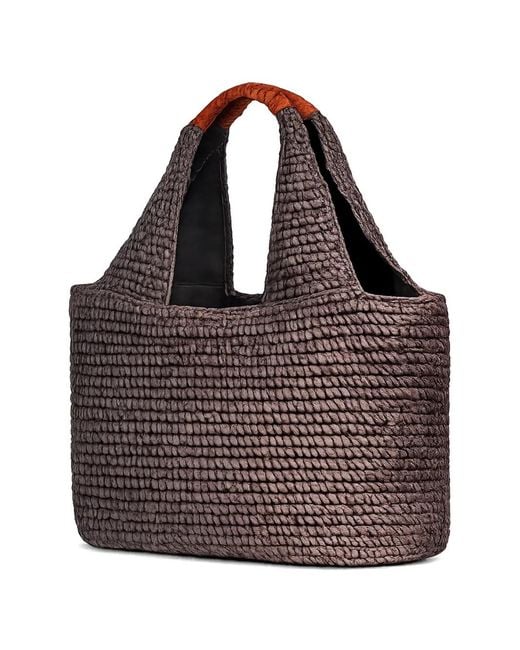 Sundek Black Maxi Logo-Patch Tote Bag
