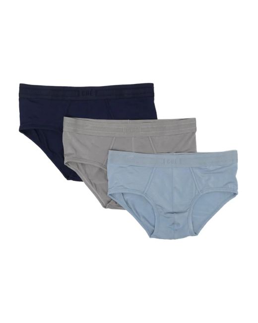 CHE Blue Logo-Waistband Briefs (Set Of Three) for men