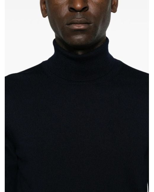 Tagliatore Blue Miles Roll-Neck Long-Sleeve Sweater for men