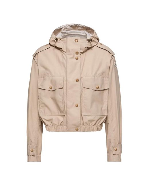 Moncler Natural Adjustable Hood Jacket Size 0