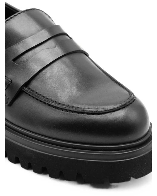 Guglielmo Rotta Black Lug-Sole Platform Loafers