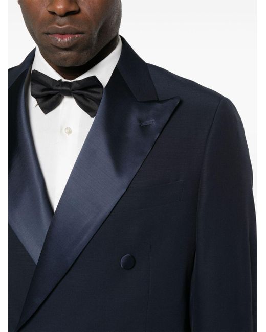 Canali Doppelreihiger Anzug in Blue für Herren