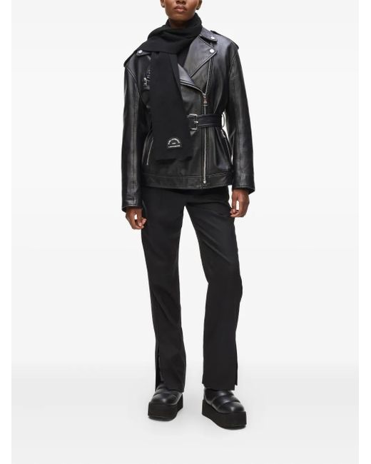 Karl Lagerfeld ロゴパッチ スカーフ Black