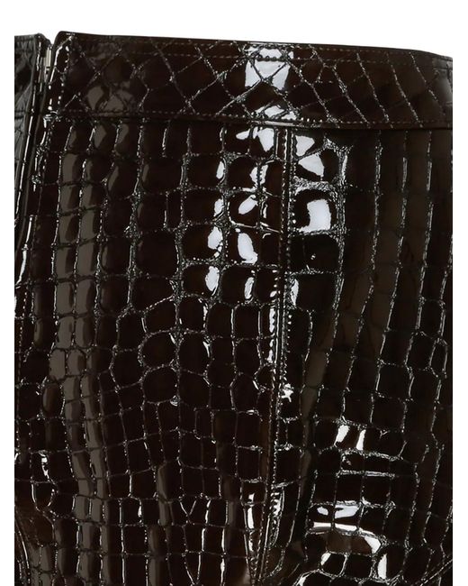 Tom Ford Black Leather Skirt