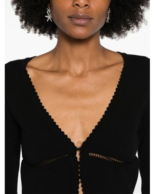 Blumarine Black Knitted Cardigan