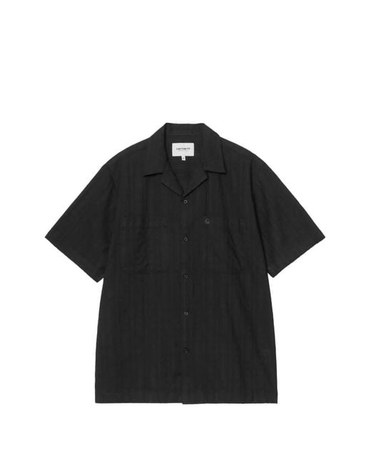 Carhartt Black Gareth Pocket Cotton Shirt for men