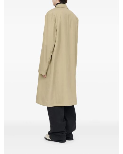 MM6 by Maison Margiela Natural Single-Breasted Coat for men