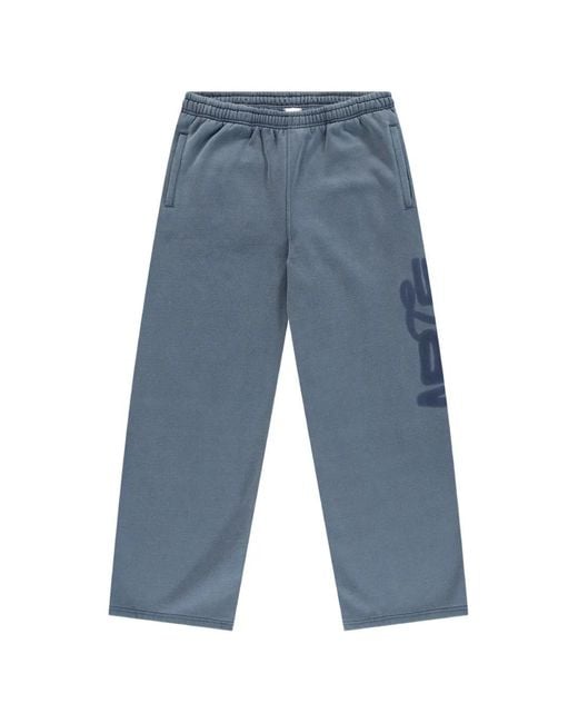 Arte' Blue Logo-Print Track Pants for men