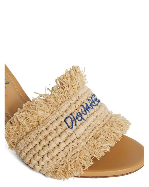 Mules Summer Lovers di DSquared² in Natural