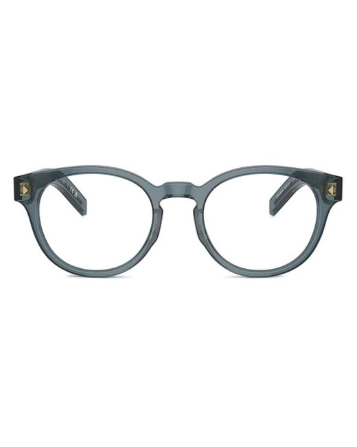 Prada Blue Pr A14V Transparent Ocean Glasses for men