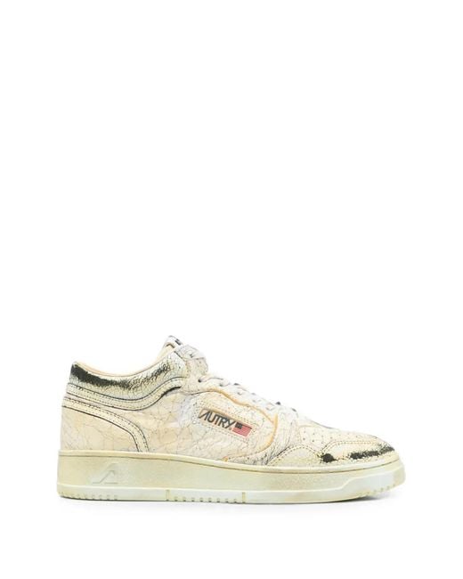 Autry White Leather Sneakers for men