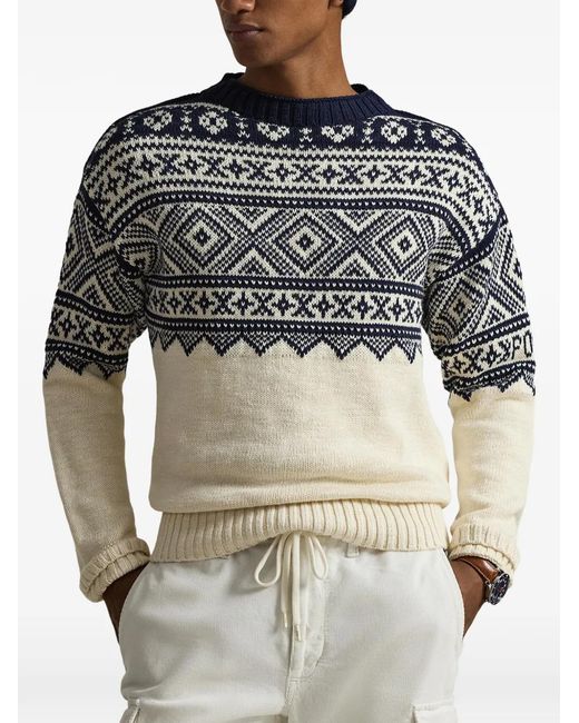 Polo Ralph Lauren Natural Crew-Neck Sweater for men