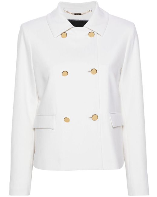 Kiton White Double-breasted Jacket