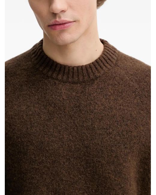 Les Deux Brown Gilbert Crew-Neck Sweater for men