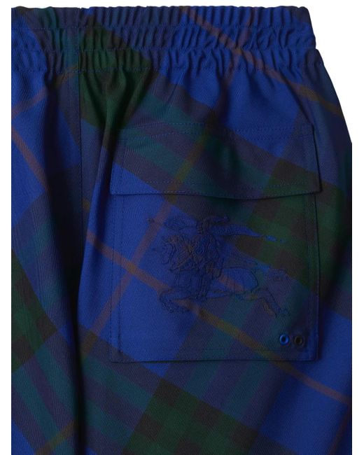 Burberry Geruite Broek in het Blue voor heren