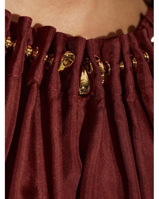 Zimmermann Aster Gathered Bead Blouse