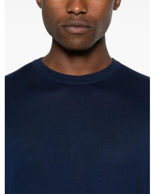 メンズ John Smedley Rowland プルオーバー Blue