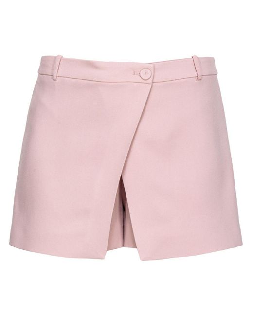 Pinko Pink Tailored Cady Mini Skort