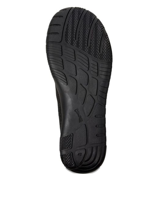 Camper Black Peu Path Knitted Lace-Up Sneakers for men