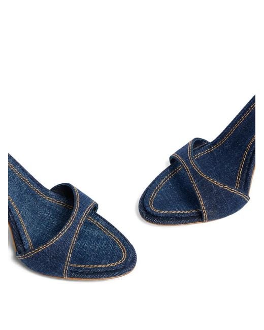 DSquared² Blue Buckle Detail Heeled Sandals