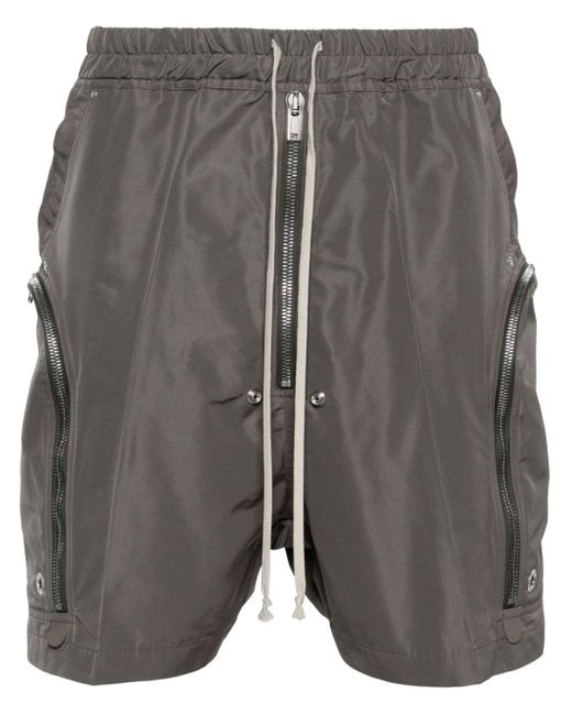 Rick Owens Gray Bauhaus Cargo Shorts for men