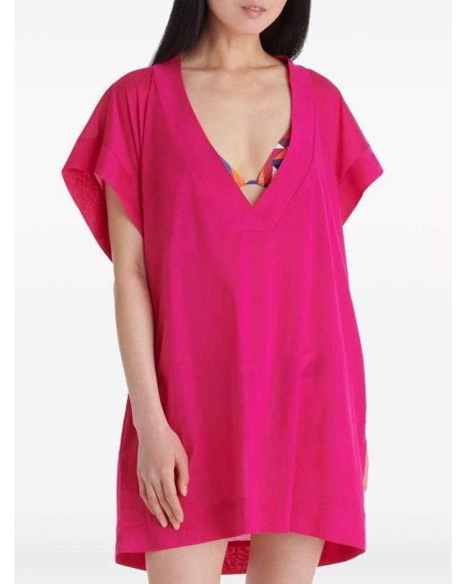 Eres Pink Renée T-Shirt im Oversized-Look
