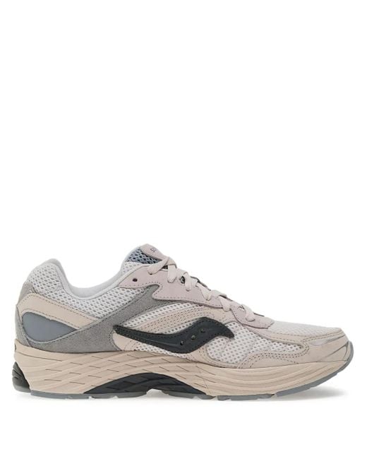 Saucony Gray Mesh-Panelled Sneakers