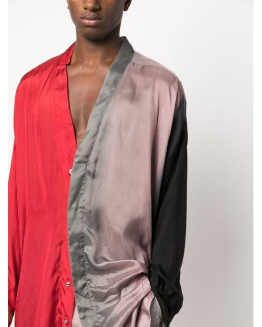 Rick Owens Pink Minimal Larry Gradient-effect Shirt for men