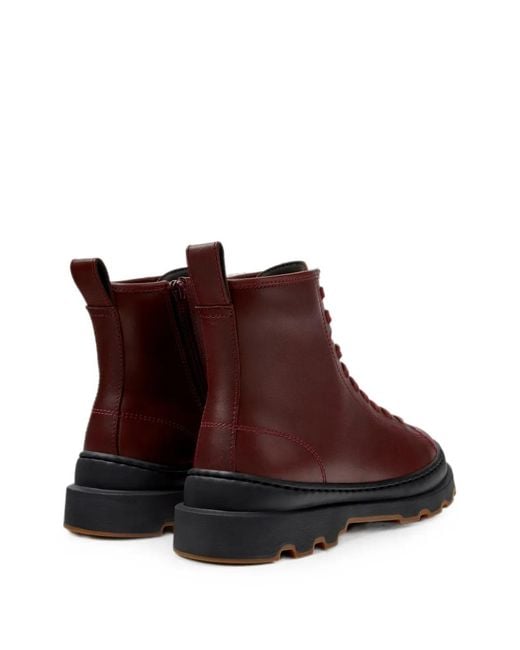 Camper Brown Brutus Lace-Up Ankle Boots