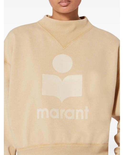 Isabel Marant Natural Moby Logo Sweatshirt