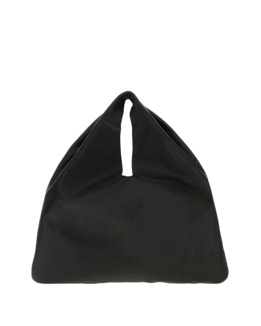 The Row Black Small Bindle Tote Bag