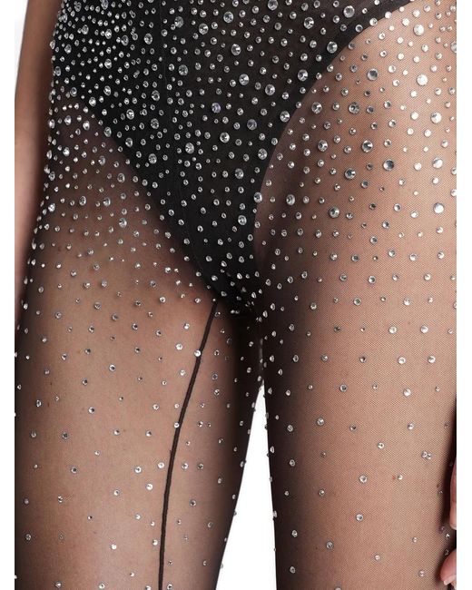 Alex Perry Brown Embellished X0038Fw25 Trousers