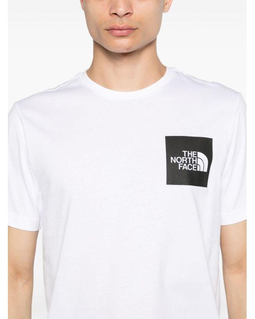 T-shirt en coton à logo imprimé The North Face pour homme en coloris White