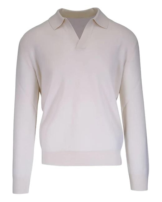 Zegna White T-shirt And Polo Shirt for men