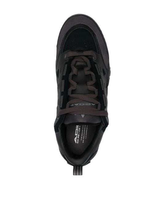 Adidas Black Adi2000 Panelled Suede Sneakers