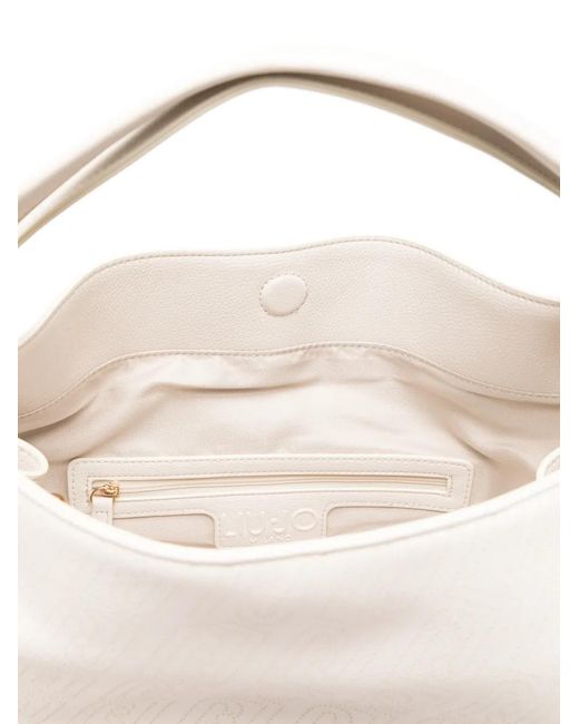 Liu Jo White Patterned Tote Bag