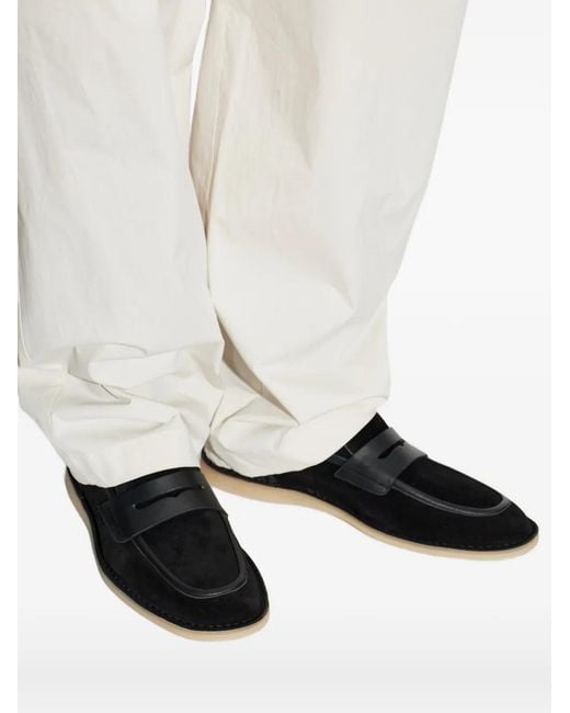 Dolce & Gabbana Black Leather Loafers for men