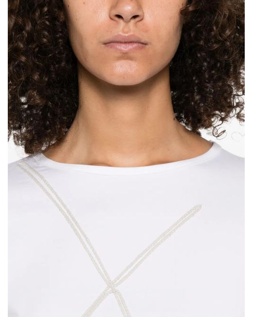 Herno White Crew-Neck T-Shirt